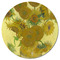 Sunflowers (Van Gogh 1888) Round Fridge Magnet - FRONT