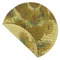 Sunflowers (Van Gogh 1888) Round Linen Placemats - Front (folded corner double sided)