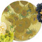 Sunflowers (Van Gogh 1888) Round Linen Placemats - Front (w flowers)