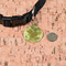 Sunflowers (Van Gogh 1888) Round Pet ID Tag - Small - In Context