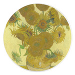 Sunflowers (Van Gogh 1888) Round Stone Trivet