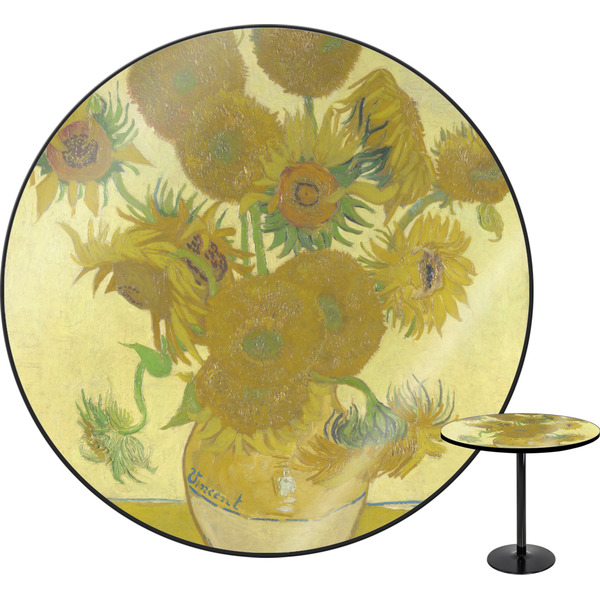 Custom Sunflowers (Van Gogh 1888) Round Table - 30"