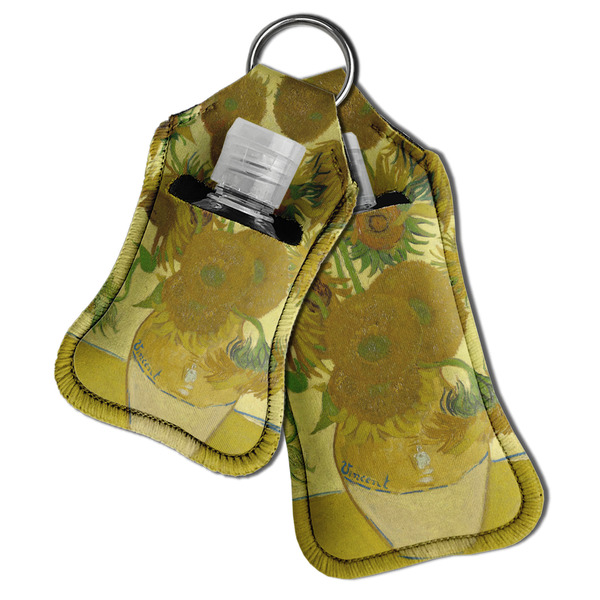 Sunflowers (Van Gogh 1888) Sanitizer Holder Keychain - Both in Case (PARENT)