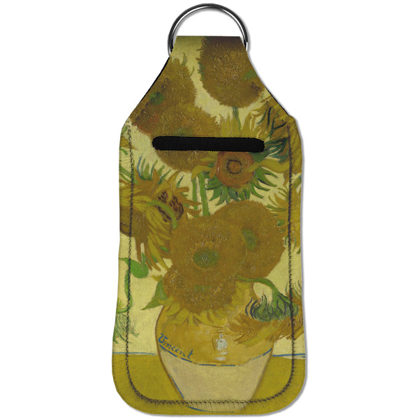 Sunflowers (Van Gogh 1888) Sanitizer Holder Keychain - Large (Front)
