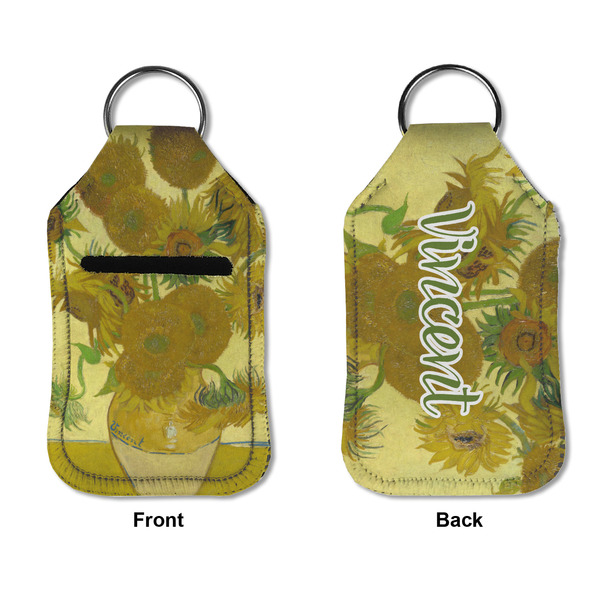 Sunflowers (Van Gogh 1888) Sanitizer Holder Keychain - Small APPROVAL (Flat)