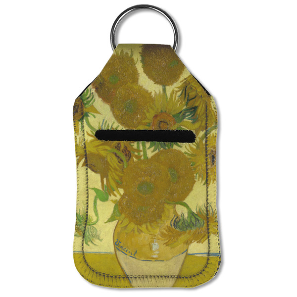 Sunflowers (Van Gogh 1888) Sanitizer Holder Keychain - Small (Front Flat)