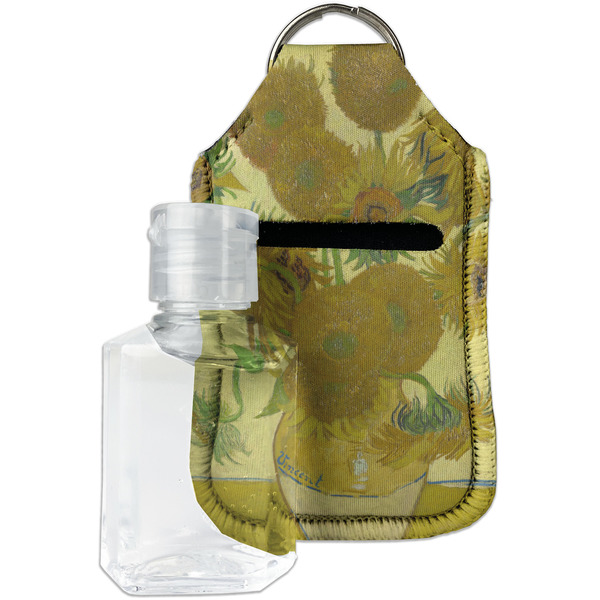 Custom Sunflowers (Van Gogh 1888) Hand Sanitizer & Keychain Holder