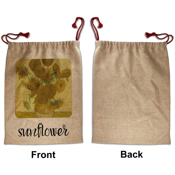 Sunflowers (Van Gogh 1888) Santa Bag - Approval - Front