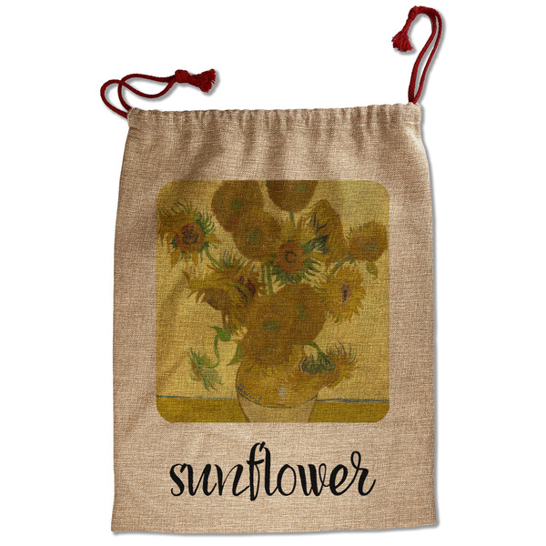 Sunflowers (Van Gogh 1888) Santa Bag - Front