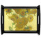 Sunflowers (Van Gogh 1888) Black Wooden Tray - Large