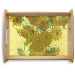 Sunflowers (Van Gogh 1888) Natural Wooden Tray - Large