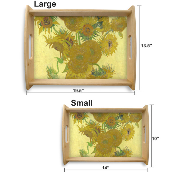 Sunflowers (Van Gogh 1888) Serving Tray Wood Sizes
