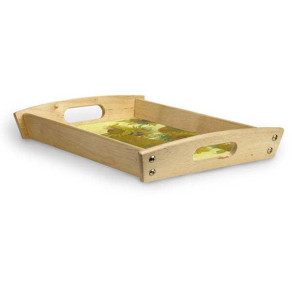 Sunflowers (Van Gogh 1888) Serving Tray Wood Small - Corner