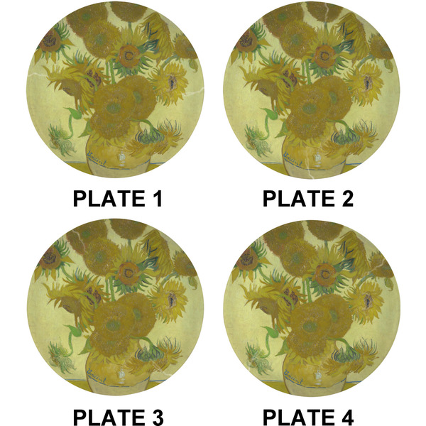 Sunflowers (Van Gogh 1888) Set of Lunch / Dinner Plates (Approval)