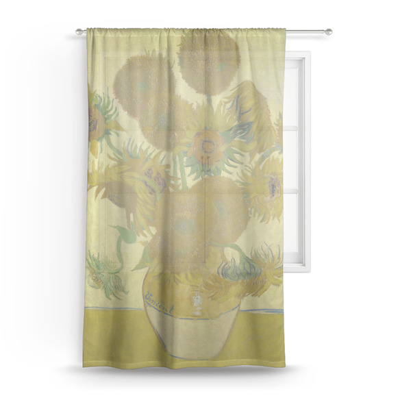 Custom Sunflowers (Van Gogh 1888) Sheer Curtain