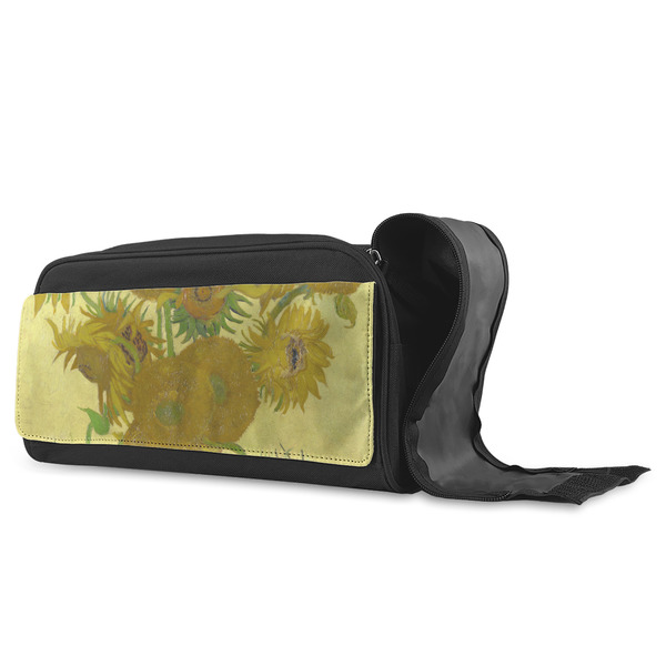 Sunflowers (Van Gogh 1888) Shoe Bags - Angle (Open)