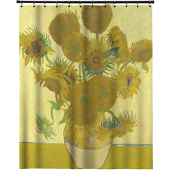 Sunflowers (Van Gogh 1888) Extra Long Shower Curtain - 70"x83"