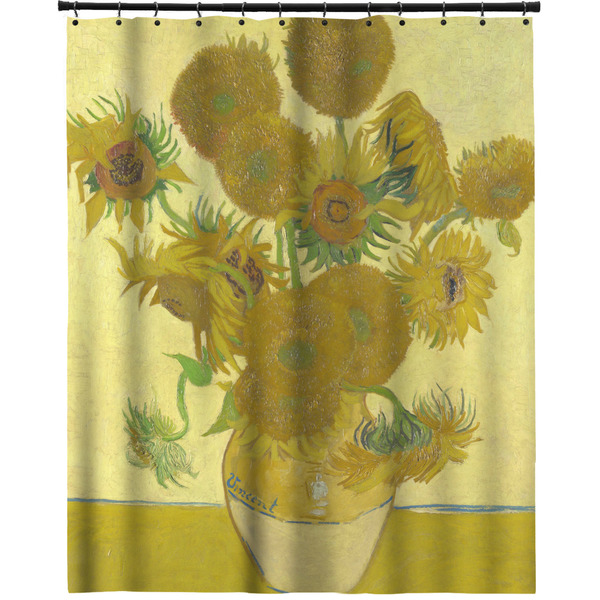 Custom Sunflowers (Van Gogh 1888) Extra Long Shower Curtain - 70"x83"