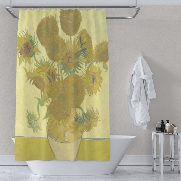 Sunflowers (Van Gogh 1888) Shower Curtain - 70"x83" - Lifestyle