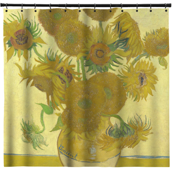 Custom Sunflowers (Van Gogh 1888) Shower Curtain - Custom Size