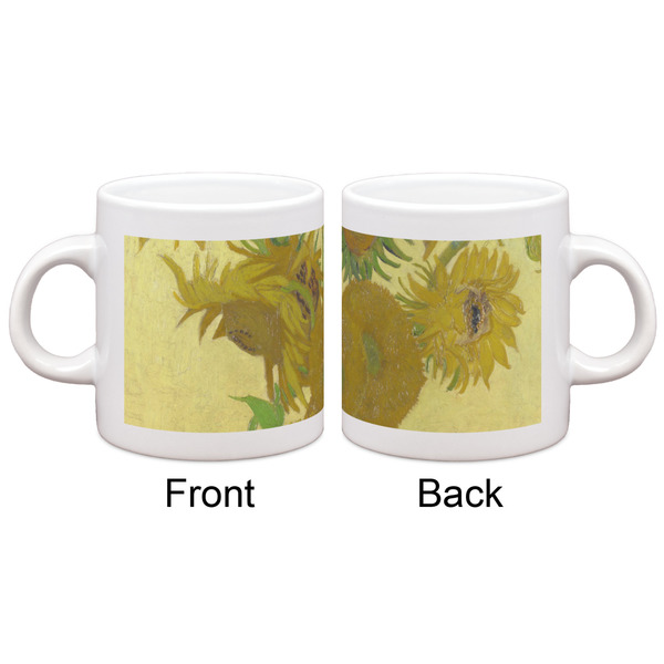 Sunflowers (Van Gogh 1888) Single Shot Espresso Cup - Single - Front & Back