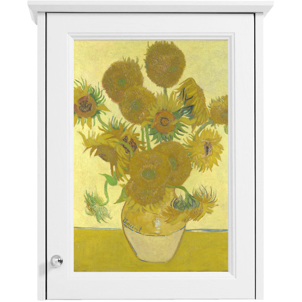 Sunflowers (Van Gogh 1888) Single White Cabinet Decal