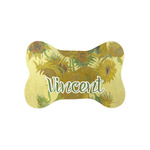 Sunflowers (Van Gogh 1888) Bone Shaped Dog Food Mat (Small)