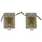 Sunflowers (Van Gogh 1888) Small Burlap Gift Bag - Front & Back