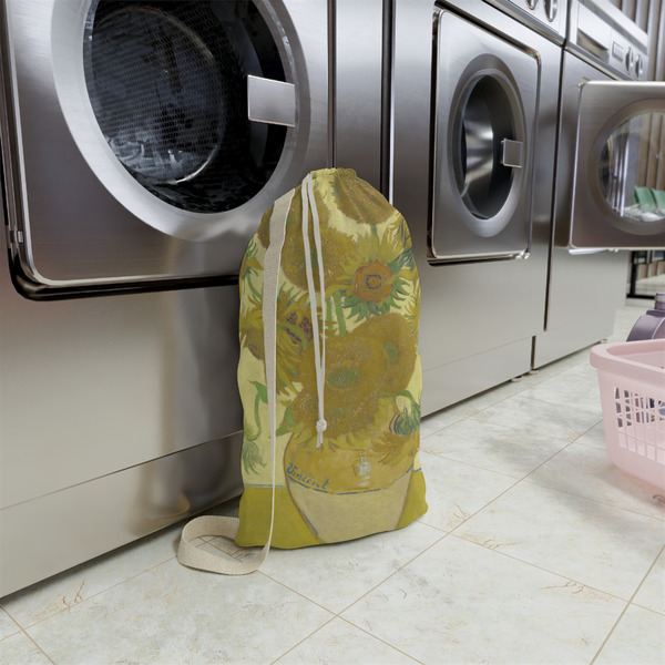 Sunflowers (Van Gogh 1888) Small Landry Bag - In Context