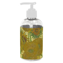 Sunflowers (Van Gogh 1888) Plastic Soap / Lotion Dispenser (8 oz - Small - White)