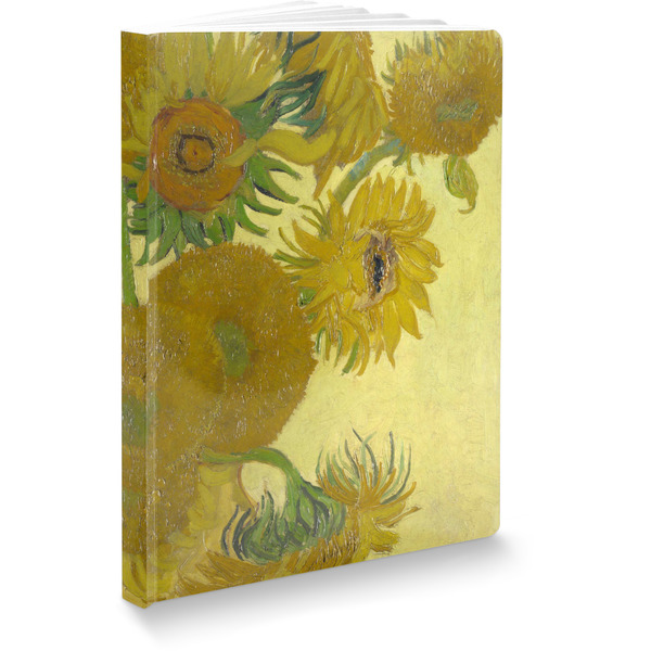 Custom Sunflowers (Van Gogh 1888) Softbound Notebook - 7.25" x 10"