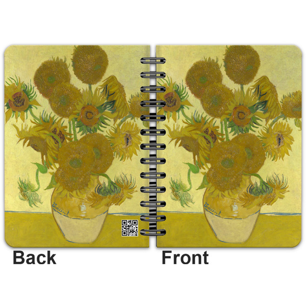 Sunflowers (Van Gogh 1888) Spiral Journal 5 x 7 - Apvl