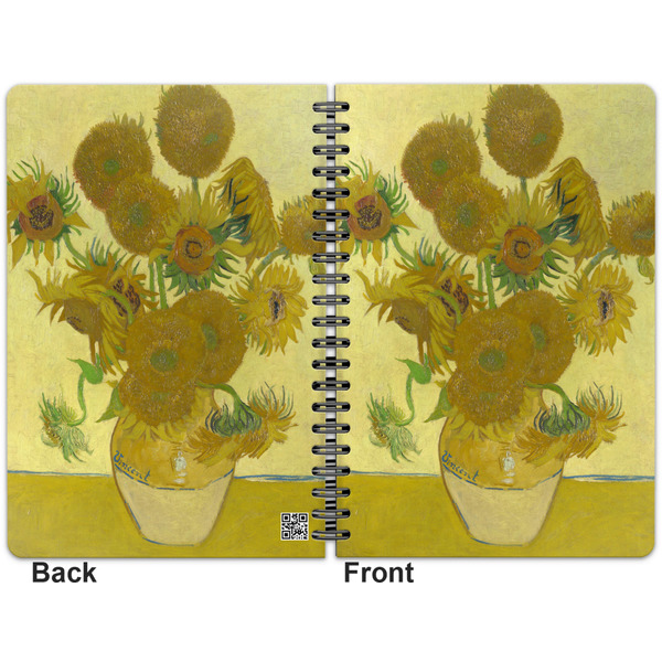 Sunflowers (Van Gogh 1888) Spiral Journal 7 x 10 - Apvl