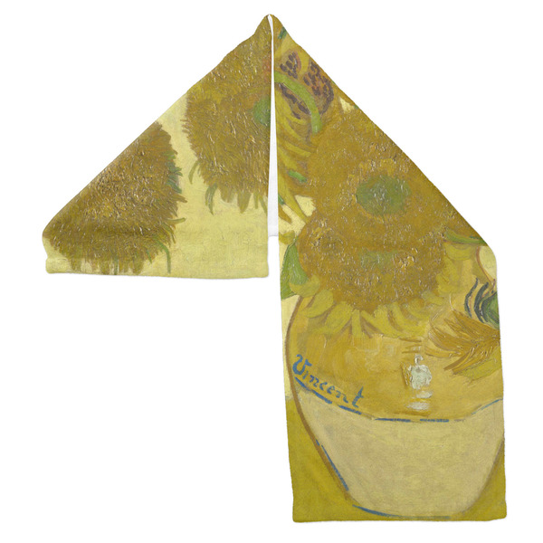 Sunflowers (Van Gogh 1888) Sports Towel Folded - Both Sides Showing