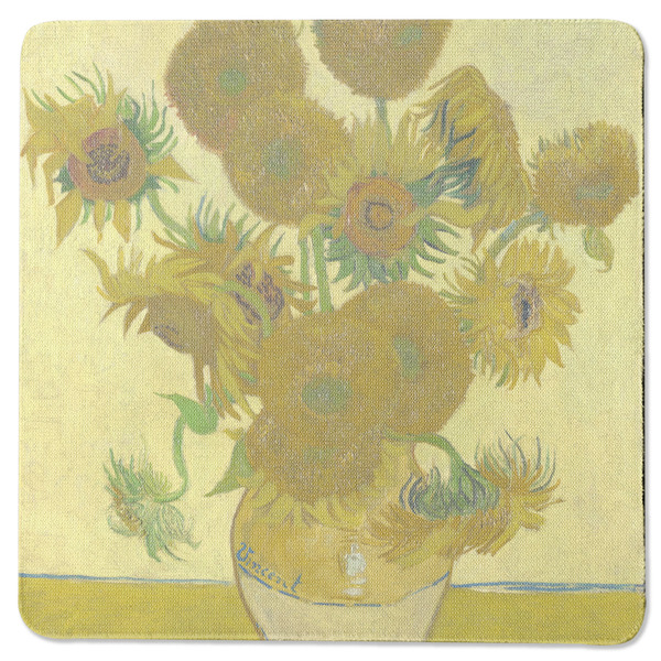 Sunflowers (Van Gogh 1888) Square Coaster Rubber Back - Single