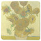 Sunflowers (Van Gogh 1888) Square Coaster Rubber Back - Single