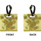 Sunflowers (Van Gogh 1888) Square Luggage Tag (Front + Back)