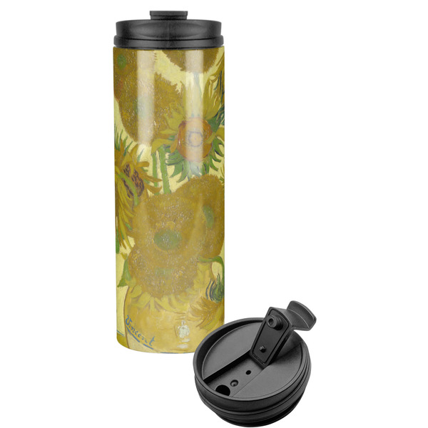 Custom Sunflowers (Van Gogh 1888) Stainless Steel Skinny Tumbler