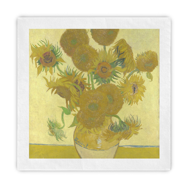 Custom Sunflowers (Van Gogh 1888) Standard Decorative Napkins