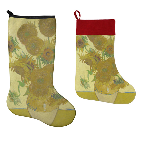 Sunflowers (Van Gogh 1888) Stockings - Side by Side compare