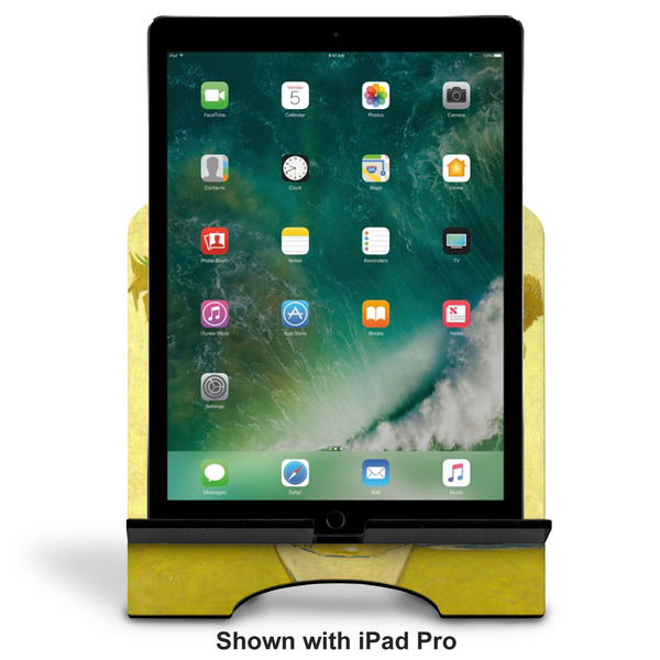 Sunflowers (Van Gogh 1888) Stylized Tablet Stand - Front with ipad