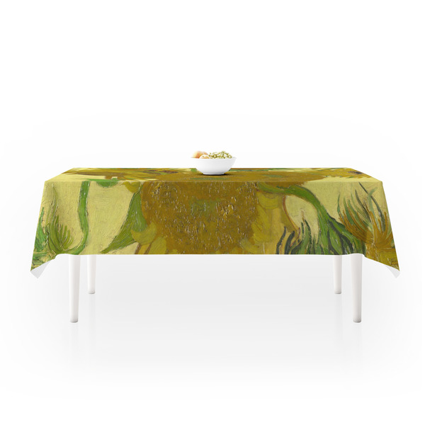 Sunflowers (Van Gogh 1888) Tablecloths (58"x102") - LIFESTYLE (side view)