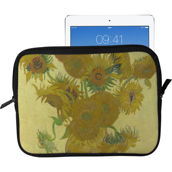 Custom Sunflowers (Van Gogh 1888) Tablet Case / Sleeve - Large