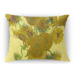 Sunflowers (Van Gogh 1888) Rectangular Throw Pillow Case