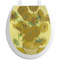 Sunflowers (Van Gogh 1888) Toilet Seat Decal - Round - Front