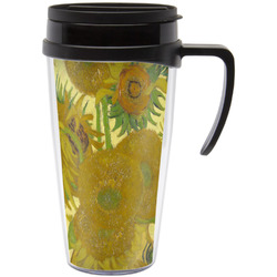 Sunflowers (Van Gogh 1888) Acrylic Travel Mug with Handle
