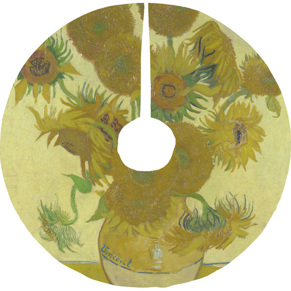 Custom Sunflowers (Van Gogh 1888) Tree Skirt