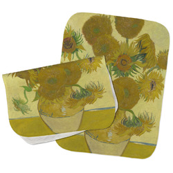 Sunflowers (Van Gogh 1888) Burp Cloths - Fleece - Set of 2