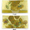 Sunflowers (Van Gogh 1888) Vinyl Check Book Cover - Front and Back