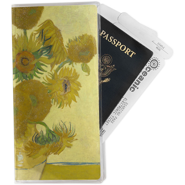 Custom Sunflowers (Van Gogh 1888) Travel Document Holder